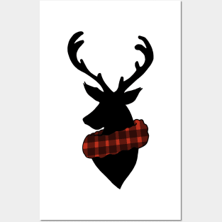 Reindeer Wreath Posters and Art